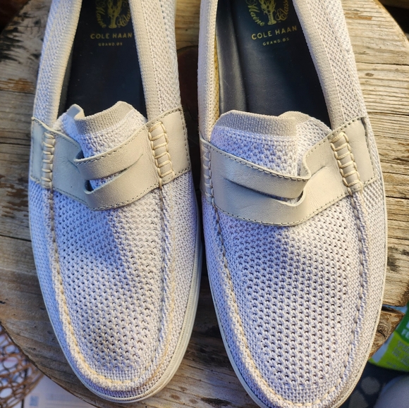 MESH NET/LEATHER SKIP ON LOAFERS BY COLE HAAN - Picture 1 of 6